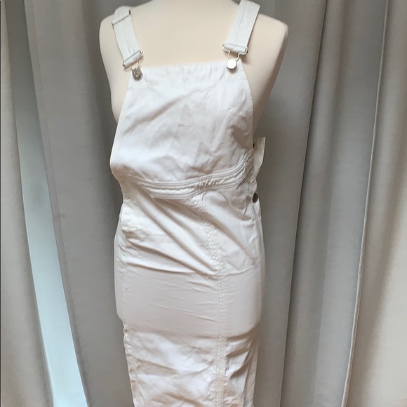 Urban Outfitters Dresses & Skirts - urban outfitters white midi dress overalls